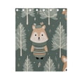 thumbnail image 4 of Deer Trees Pines Curtains Black Out Curtains for Sliding Glass Doors Bedroom Living Room Bathroom 2 Panels Set, 4 of 5