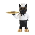 thumbnail image 4 of Figura de perro, estatua de perro, bandeja de almacenamiento, decoración de regalo, decoración nórdica decorativa para perro. Blanco, 4 of 9