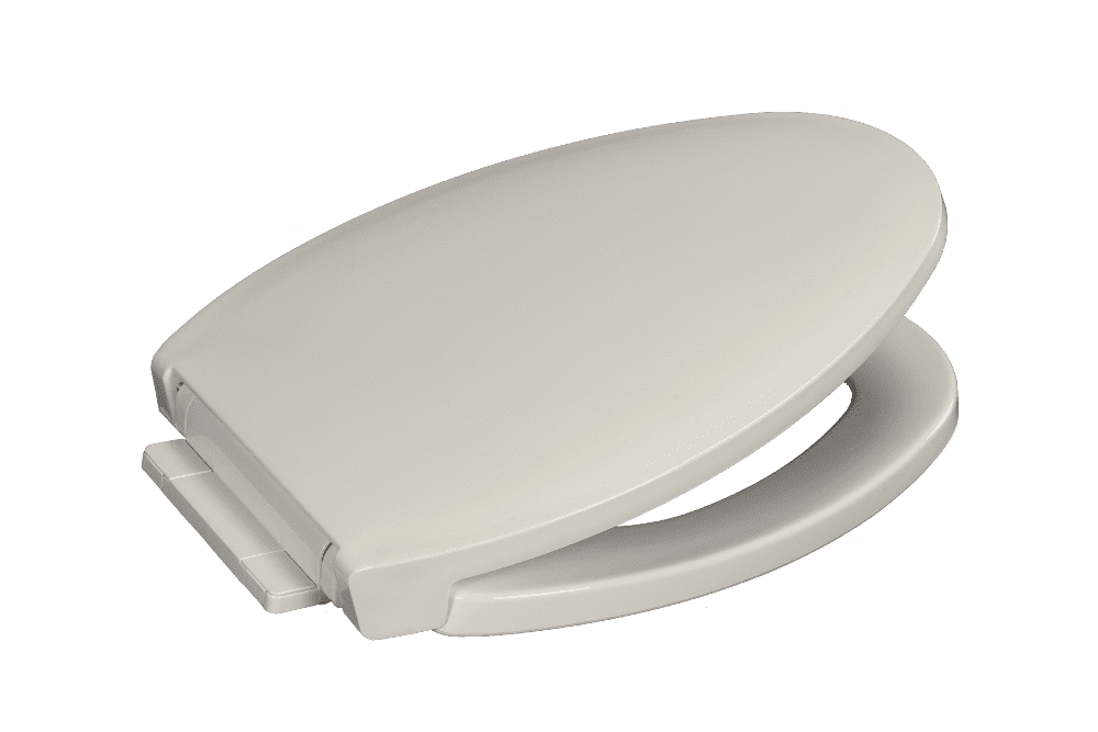 Centoco 1700SC001 Elongated Plastic Toilet Seat with Safety Close, White