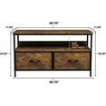 thumbnail image 5 of Sorbus Dresser Drawers TV Table Stand- Furniture Storage Chest Tower Unit for Bedroom, Hallway, Closet, Office Organization - Steel Frame, Wood Top, Easy Pull Fabric Bins (Gray), 5 of 7