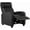 Black, variant on Wangbujianwang Single Recliner Chair for Living Room, Wingback Sofa Accent Chair with Footrest, Grey, Comfortable Lounge Chair