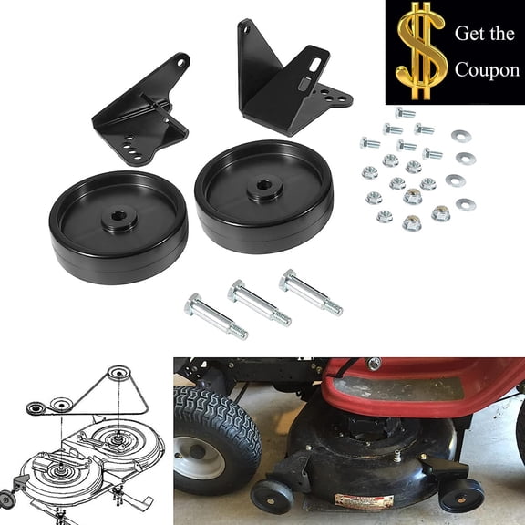 OEM-190-183 Deck Wheel Kit for MTD Yard Man Troy-Bilt 38"/42" Decks Lawn Tractor