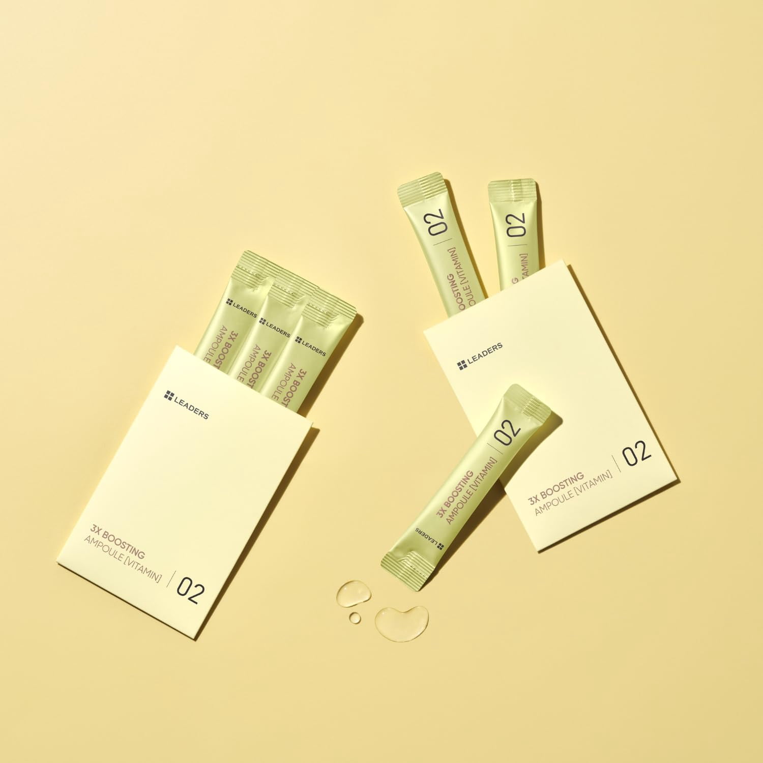 LEADERS 3X Boosting Modeling Mask | 3-Step Korean Skincare with Vitamin, Tea Tree & Collagen | For Dull, Tired Skin | Helps Restore Radiance, Vitality Glow | Revitalize Skin - 3 Pack (Vitamin)