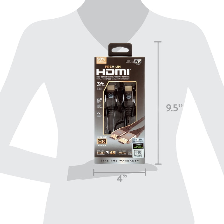 PremiumCord Cavo HDMI 2 m Alta Velocità + Ethernet (v1.4 PremiumCord Cavo HDMI 2 m Alta Velocità + Ethernet (v1.4