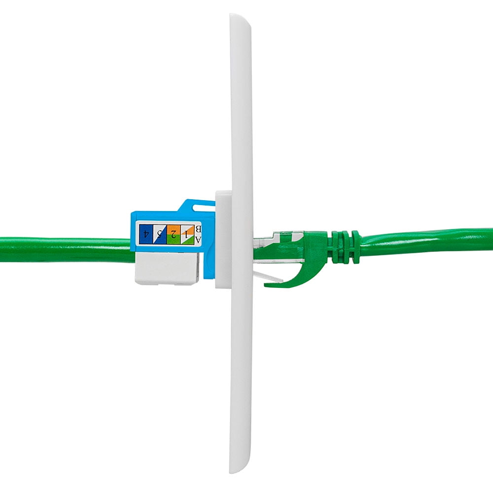 SkyQ RJ45 Cat6 Keystone Jack, Punch Down Keystone Jack Adapter