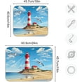 thumbnail image 3 of Lighthouse Dish Drying Mat, Absorbent Microfiber Pad Protector For Kitchen Counter Top Mat Dish Drainboard 18x24in, 3 of 7