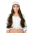 thumbnail image 3 of Peluca De Gorro De Gorra De Béisbol Con Peluca De Pelo Largo Y Rizado Peluca Para Mujeres Blancas Alambre De Alta Temperatura Sin Reflejo Ligero Sombreado De Sol De Invierno, 3 of 7