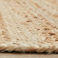 thumbnail image 3 of DecorAvenue Hand Woven Braided Farmhouse Jute Area Rug Beige Natural Color 5 ft x 8 ft, 3 of 6