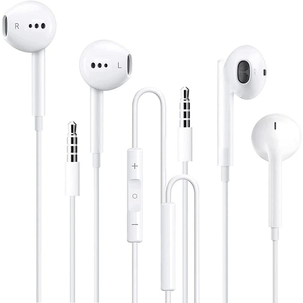 2 Pack-Apple Headphones Wired with Microphone Earbuds,in-Ear Earphones ...