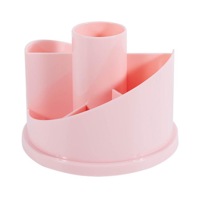 Organizador de escritorio - Portavasos de plástico para lápices - Suministros de oficina Papelería de escritorio Rosado Zulema organizadores estacionarios