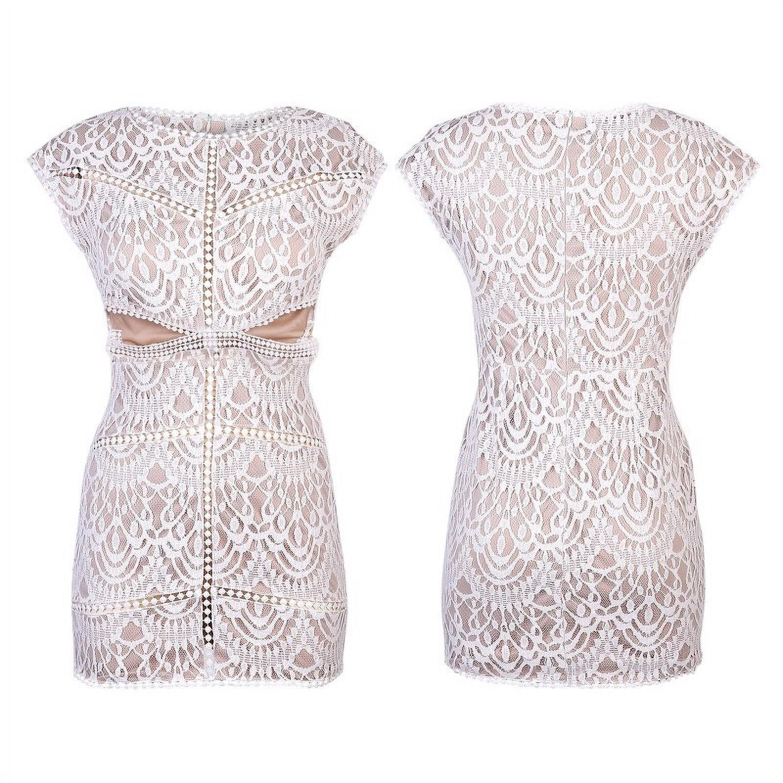 Women Slim Mini Dress Hollow Mini Dress Out Outfits Mini Bodycon Dress Club Outfits