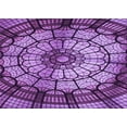 thumbnail image 1 of Ahgly Company Machine Washable Indoor Rectangle Transitional Heliotrope Purple Area Rugs, 5' x 7', 1 of 7