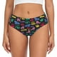 thumbnail image 1 of Fotbe Colorful Excavator Calzones Estampados para Mujer – Ropa Interior de Algodón, Cómoda, Suave y Elástica-XX-Large, 1 of 6