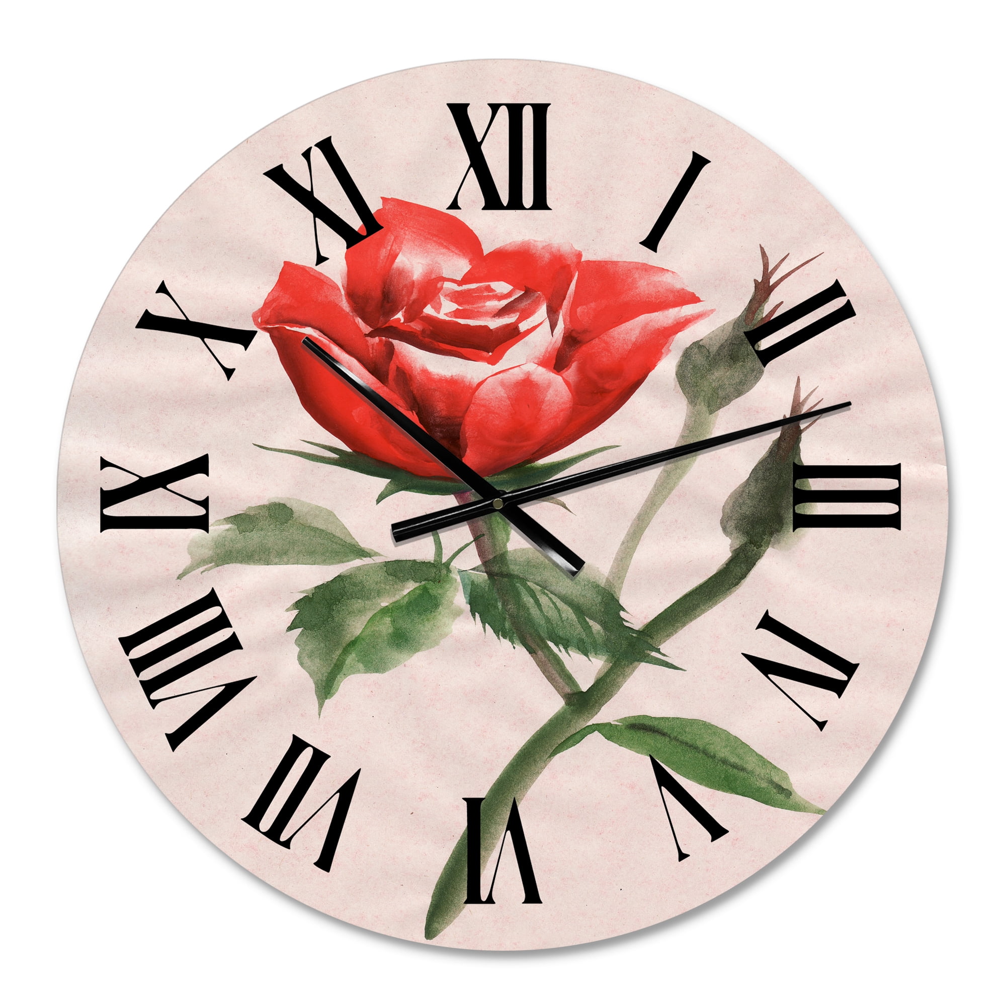 Designart 1 in Quartz Traditional Wall Clock
