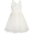 thumbnail image 1 of Flower Girl Dress Ivory Sequin Bridesmaid Wedding Party 6 Years, 1 of 8