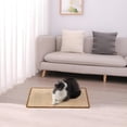 thumbnail image 6 of XIBUFE Cat Scratcher Mat, 23.6 X 15.7 Inch Natural Sisal Cat Scratch Mats, Horizontal Cat Floor Scratching Pad Rug with Sticky Tapes, Protect Sofa and Carpet, 6 of 9