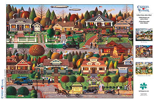 Charles Wysocki 1000 Piece Jigsaw Puzzle Labor Day in Bungalowville
