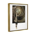 thumbnail image 3 of Stupell Industries Surreal Pointing Child Spiral Staircase Graphic Art Metallic Gold Floating Framed Canvas Print Wall Art, Design by Matheus Lopes Castro, 3 of 6