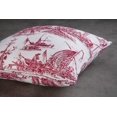 thumbnail image 5 of Maison D' Hermine Calais - Funda De Almohada Decorativa 100% Algodón, Color Rojo Con Fondo Blanco, Para Sofá, Fundas De Cojín, Dormitorio, Hogar, Sala De Estar (18.0 X 18.0 In), 5 of 5