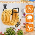 thumbnail image 2 of Metal Garden Hose Holder - Heavy Duty Hose Hanger Wall Mounted Water Hose Holder for Outside Yard, Sturdy Hose Reel Hose Hooks for Water Hose, 2 of 7