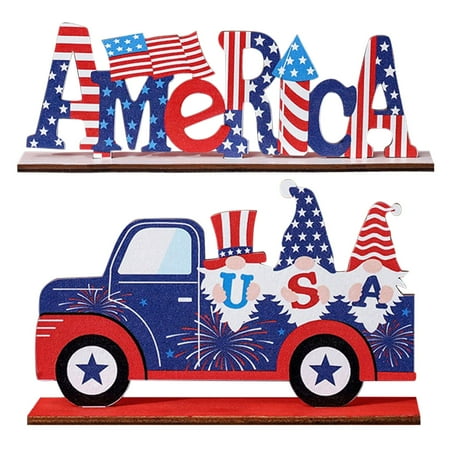 

JENIKR Room Decor 2PC Independence Day Tray Decoration Decoration Set Independence Day Party Home Decoration Tiered Tray Blue