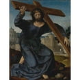 thumbnail image 2 of Jan Gossaert 15x18 Black Ornate Wood Framed Double Matted Museum Art Print Titled - Christ Carrying the Cross (ca. 1520-25), 2 of 5