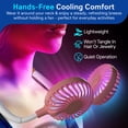 thumbnail image 2 of BreezeBuddy Portable Wearable Neck Fan, Hands-Free USB-C Rechargeable, White, 2 of 6