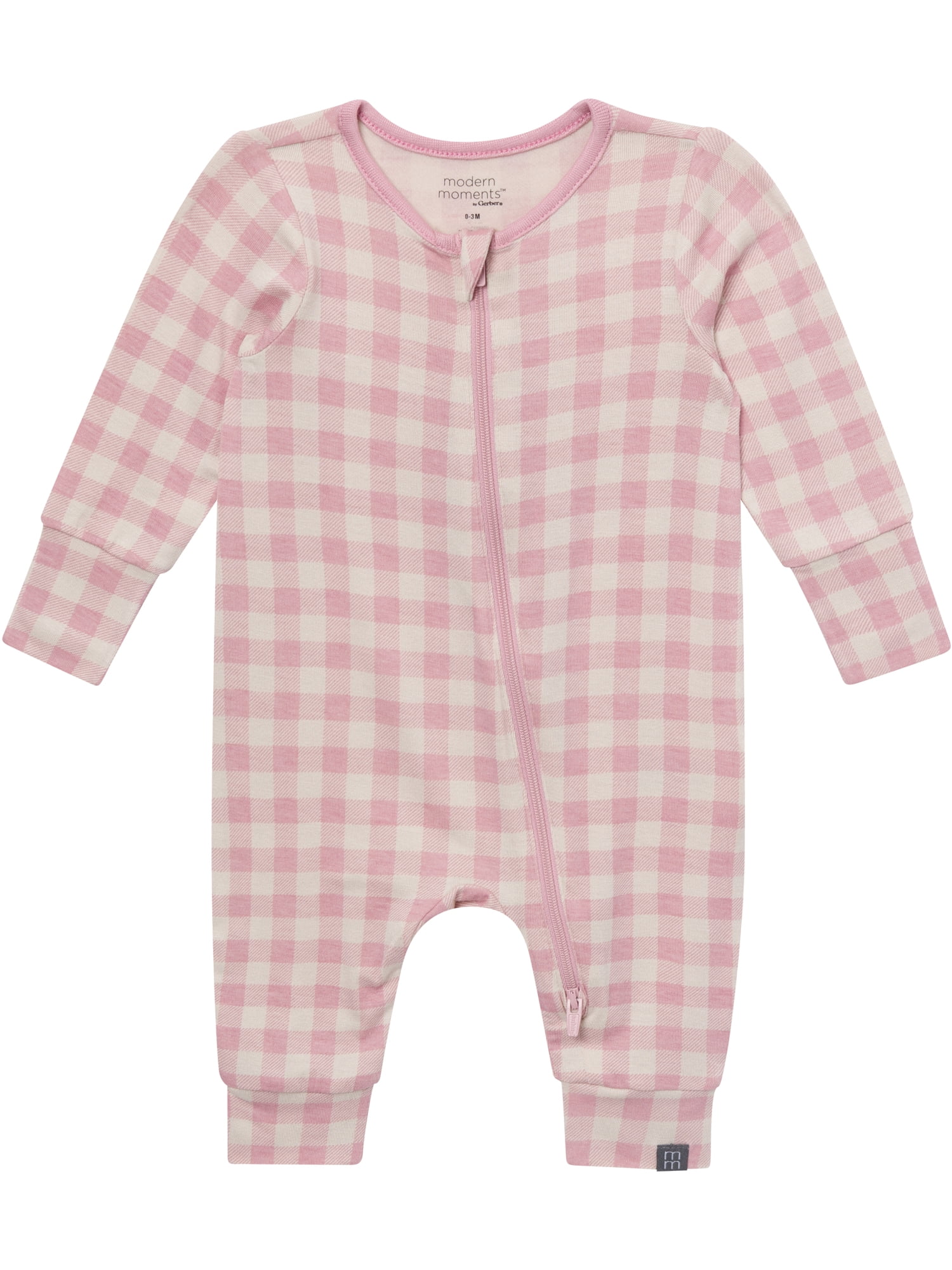 Modern Moments by Gerber Neutral Two-Way Zip Viscose Coverall, 2-Pack, Sizes Newborn - 24 Months