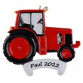 thumbnail image 4 of Maxora Personalized Ornaments Customized Christmas ornament Tractor Red Free Customize, 4 of 7