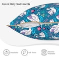 thumbnail image 3 of KLL Swan On The Pond Decorative Throw Pillow Covers Velvet Soft for Couch Sofa Bedroom Living Room Outdoor (No pillow core)- 16"x16", 3 of 5