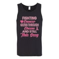 thumbnail image 2 of Wild Bobby, Fighting Cancer And Still Sexy, Breast Cancer Awareness, Men Graphic Tank Top, Black, Small, 2 of 5