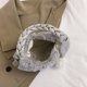 thumbnail image 3 of Bolsos Mullidos para Mujer Bolsos Mano Con Correa Trenzada PU Bolso Hobo Piel Sintética (gris), 3 of 9