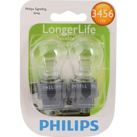 Philips Longerlife Miniature 3456Ll, Clear, Push Type, Always Change In Pairs!