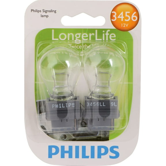 Philips Longerlife Miniature 3456Ll, Clear, Push Type, Always Change In Pairs!