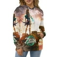 thumbnail image 4 of The Legend of Zelda Hoodies for Men Women 3D Print Pullover Novelty Hooded Sweatshirt Hoodies with Big Pockets S, 4 of 7