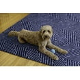 thumbnail image 4 of Fuller 5' x 7' Washable Area Rug, Blue and Ivory, 4 of 8