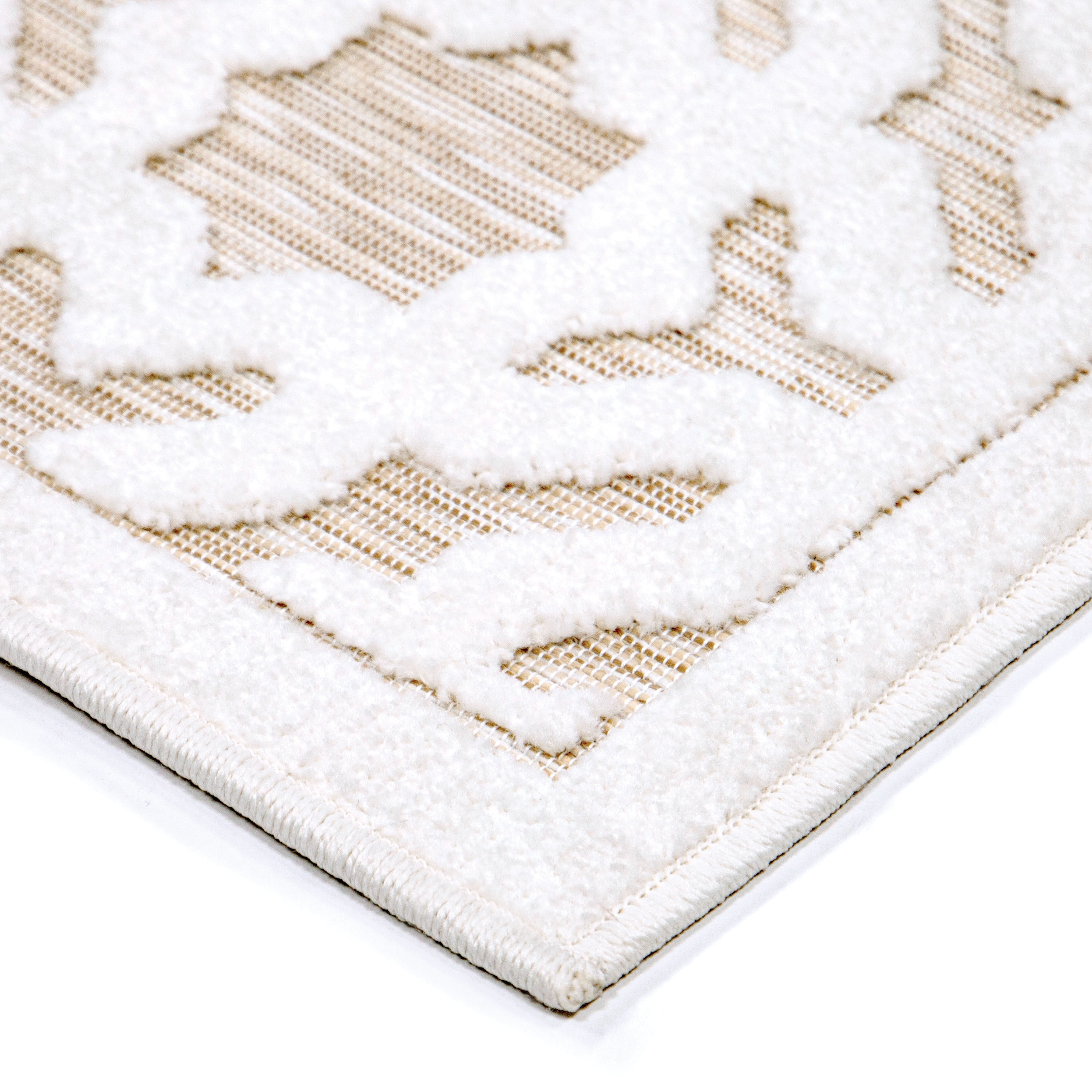 My Texas House Claire 1'11" X 7'6" Natural Driftwood Geometric Runner Rug