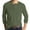 CC08-Army Green, variant on Inglocry Men's Henley Shirt - Long Sleeve Solid Color Cotton Henley Thermal Shirt - Undershirts for Men Navy M