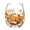 B, variant on Thanksgiving Stemless Wine Glass Fall Autumn Pumpkin Printed Drinking Cup for Home Party Holiday (3.93 Inch)
