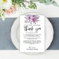 thumbnail image 2 of Koyal Wholesale Lavender Watercolor Florals Wedding Thank You Place Setting Cards for Table Reception, 56-Pack, 2 of 5