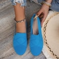 thumbnail image 6 of ZACPNCV Womens Plus Size Moccasins Square Toe Solid Color Comfort Flat Casual Shoes, 6 of 8