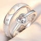 thumbnail image 5 of Anillo de pareja Anillo simple coreano Anillo de diamante de simulación Anillo clásico de circón abierto Anillo de pareja, 5 of 6