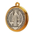 thumbnail image 1 of Medalla de San Benito Medalla de San Benito de Metal Inoxidable Colgante Medallas Católicas de Regalo Religioso para Hombres y Niños, 1 of 12