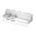 thumbnail image 4 of Estante Para Ollas Montado En La Pared, Estante Multifuncional Para Cocina, Estante De Almacenamiento Con Estante Para Botellas, Ganchos Para Colgar Cubiertos, Organizadores Noticed HA024803-02, 4 of 5