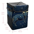 thumbnail image 5 of Taurus Constellation Foldable Car Trash Bin with Lid, Leak-Proof, Hanging Storage Bag - Trash Can for Car, Car Garbage Can, 5 of 6