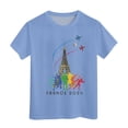 thumbnail image 4 of EHQJNJ Chandails en Molleton Mignons Filles Manches Courtes Tee Été Col Rond T-Shirt Coupe Décontractée Basique Chemises Simples Blanc T-Shirt Enfants Manches Longues, 4 of 4