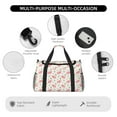 thumbnail image 4 of Balery Funny Little Pigs Bolsa de Gimnasio para Mujeres, Bolsa de Viaje con Bolsillo Húmedo, Bolsa de Fin de Semana para Mujeres, Bolsa de Viaje Resistente al Agua, 4 of 7
