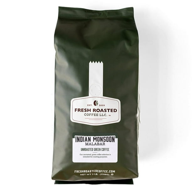 Fresh Roasted Coffee LLC, Green Indian Monsooned Malabar Coffee Beans