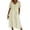 Beige, variant on Wdgfv Women's Summer Casual V Neck Button Down Shirt Dress Lightweight Flowy Midi Length with Pockets
