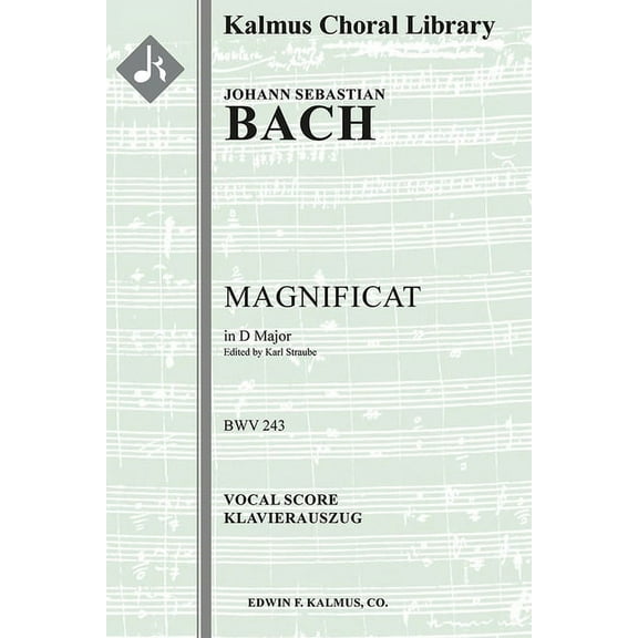 Magnificat, BWV 243: Vocal score, (Paperback)